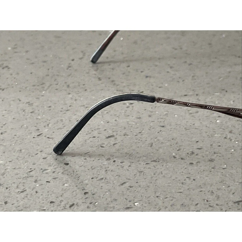 MDX Half-Rim Eyeglass FRAMES ONLY MDS 52-17-135 10 brown bronze titanium